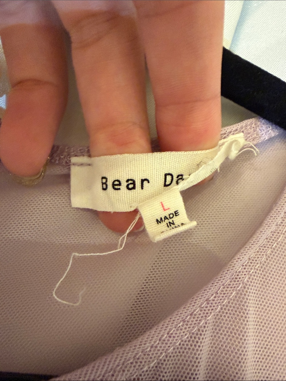 Bear Dance Lilac Fringe Mini Dress - Picture 2 of 3
